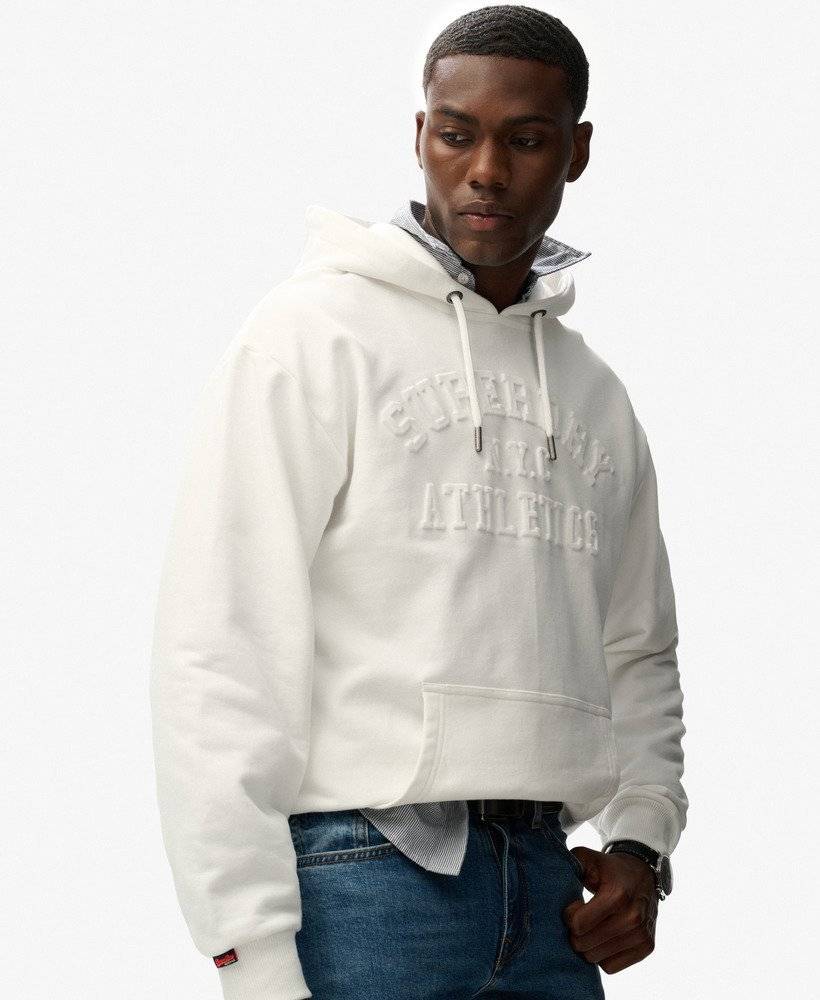 SUPERDRY ATHLETIC EMBOSS OVERSIZED HOOD