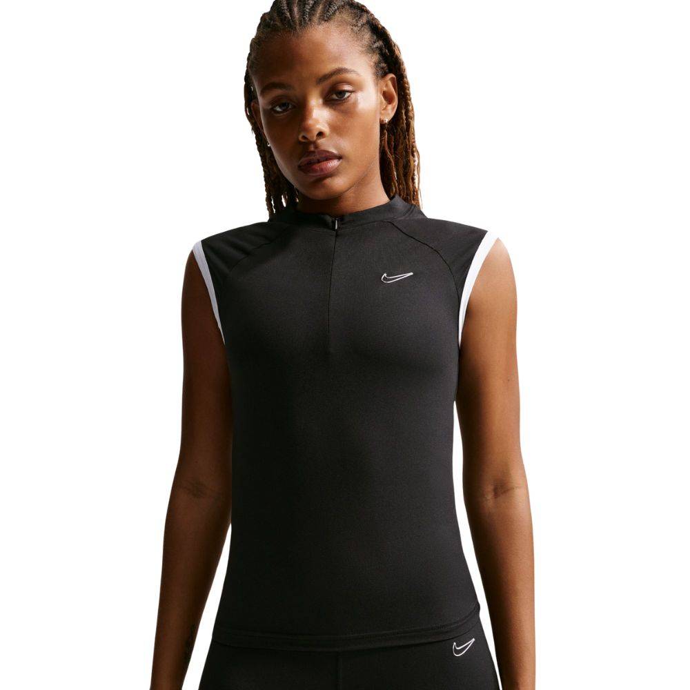 NIKE WOMENS TIGHT SLEEVLESS 1/4-ZIP TOP