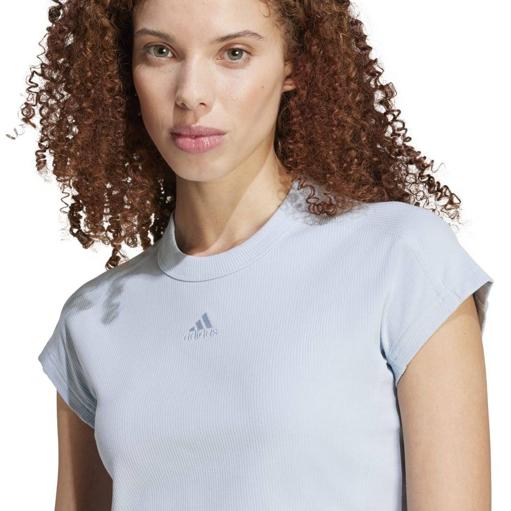 ADIDAS W LNG RIB TEE