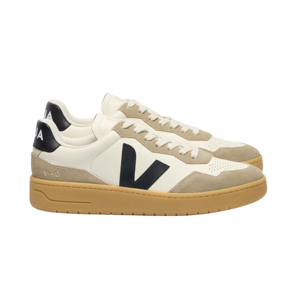 VEJA V-90 ORGANIC TRACED LEATHER UNISEX