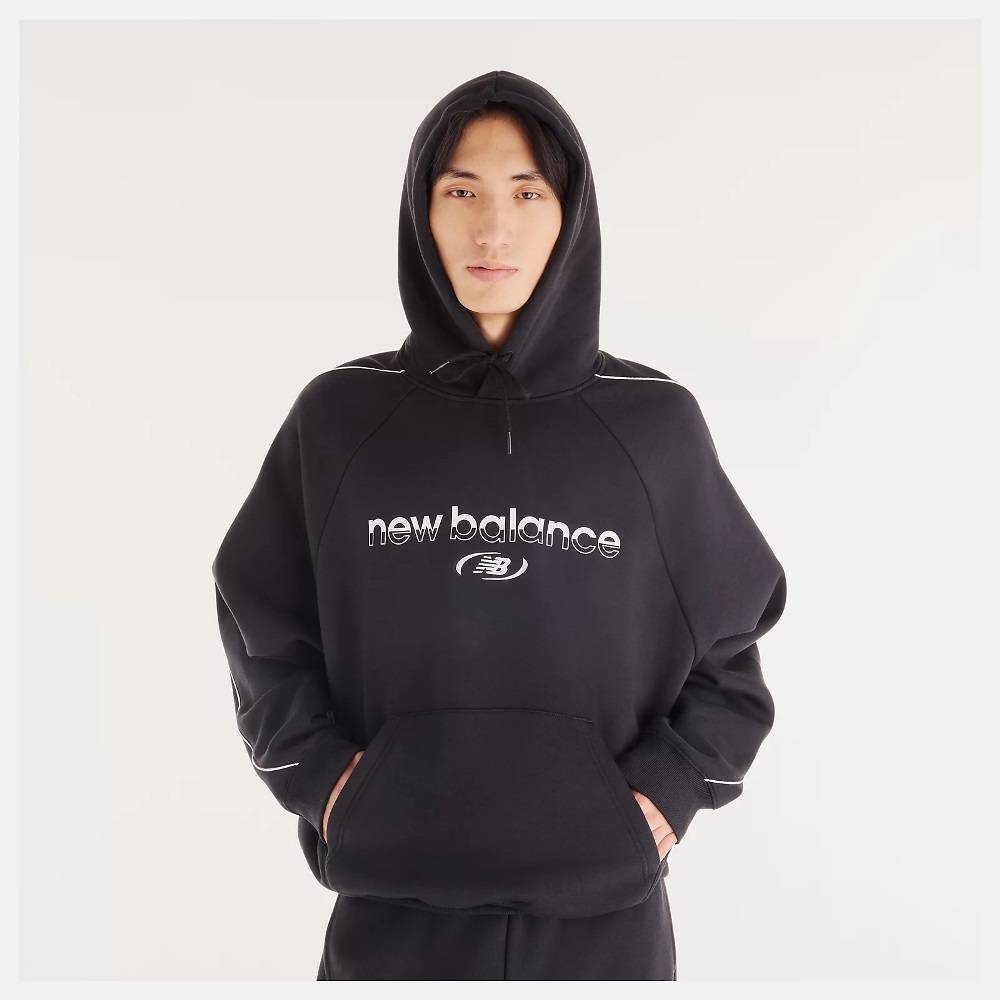 NEW BALANCE TRACKSIDE FLEECE HOODIE