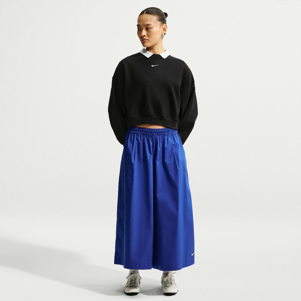 NIKE STUDIO FLEECE OVERSIZED CROPPED CREW