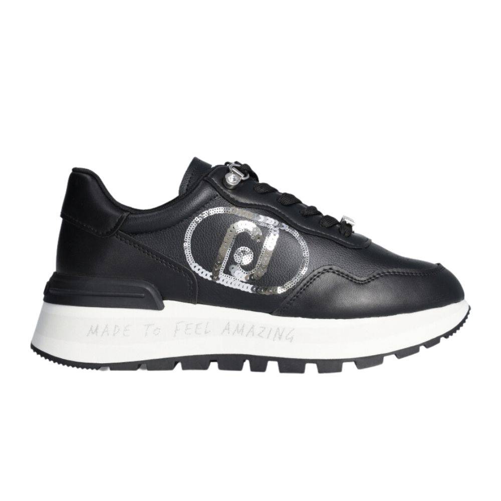 LIU JO MAXI AMAZING 20 - PLATFORM SNEAKERS WITH SEQUIN LOGO