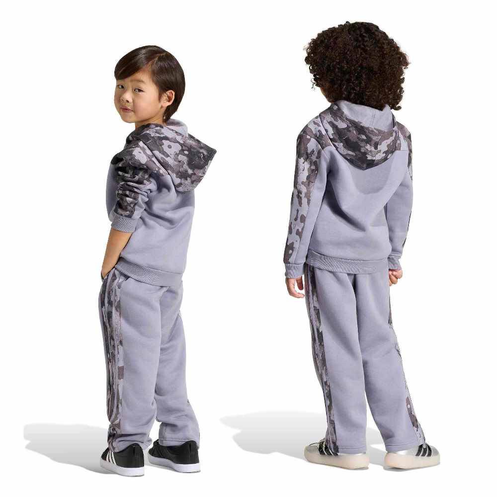 ADIDAS LITTLE KIDS SEASONAL ESSENTIALS HOODED FLEECE JOGGER SET