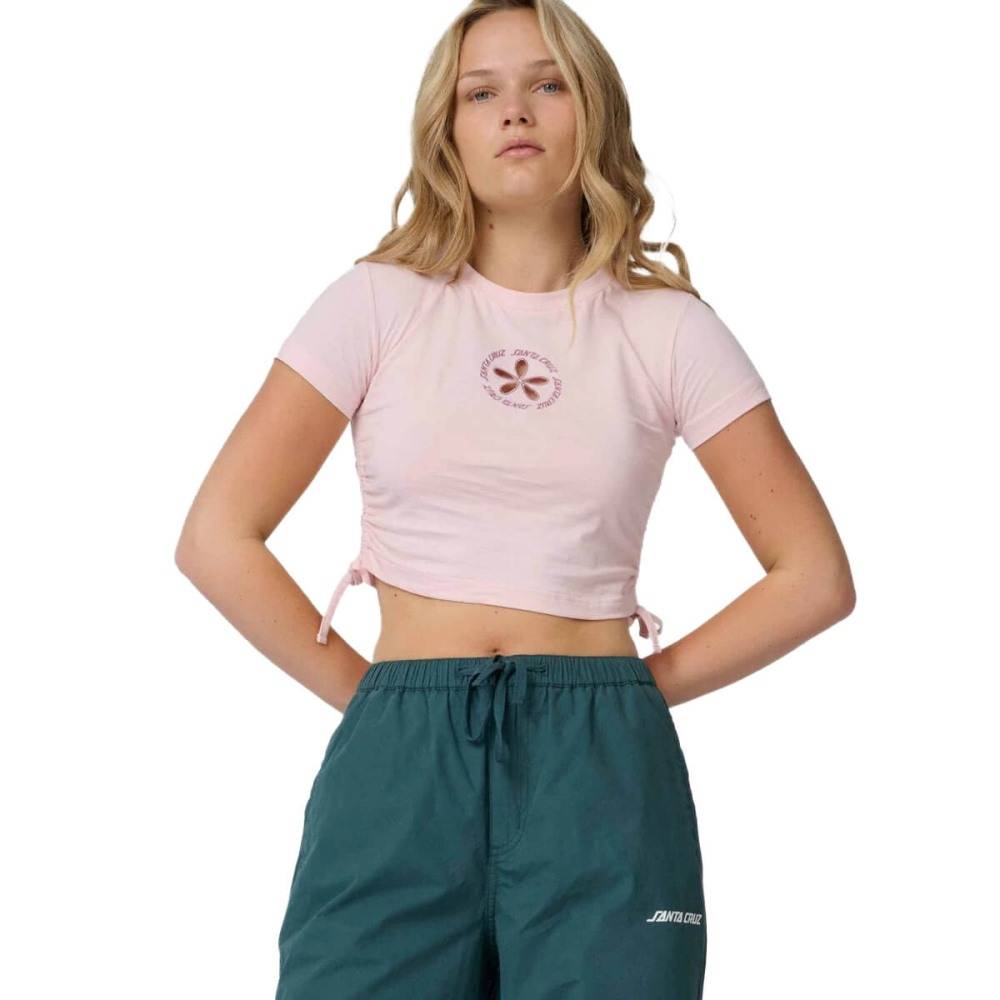 SANTA CRUZ RINGED FLOWER TIE T-SHIRT