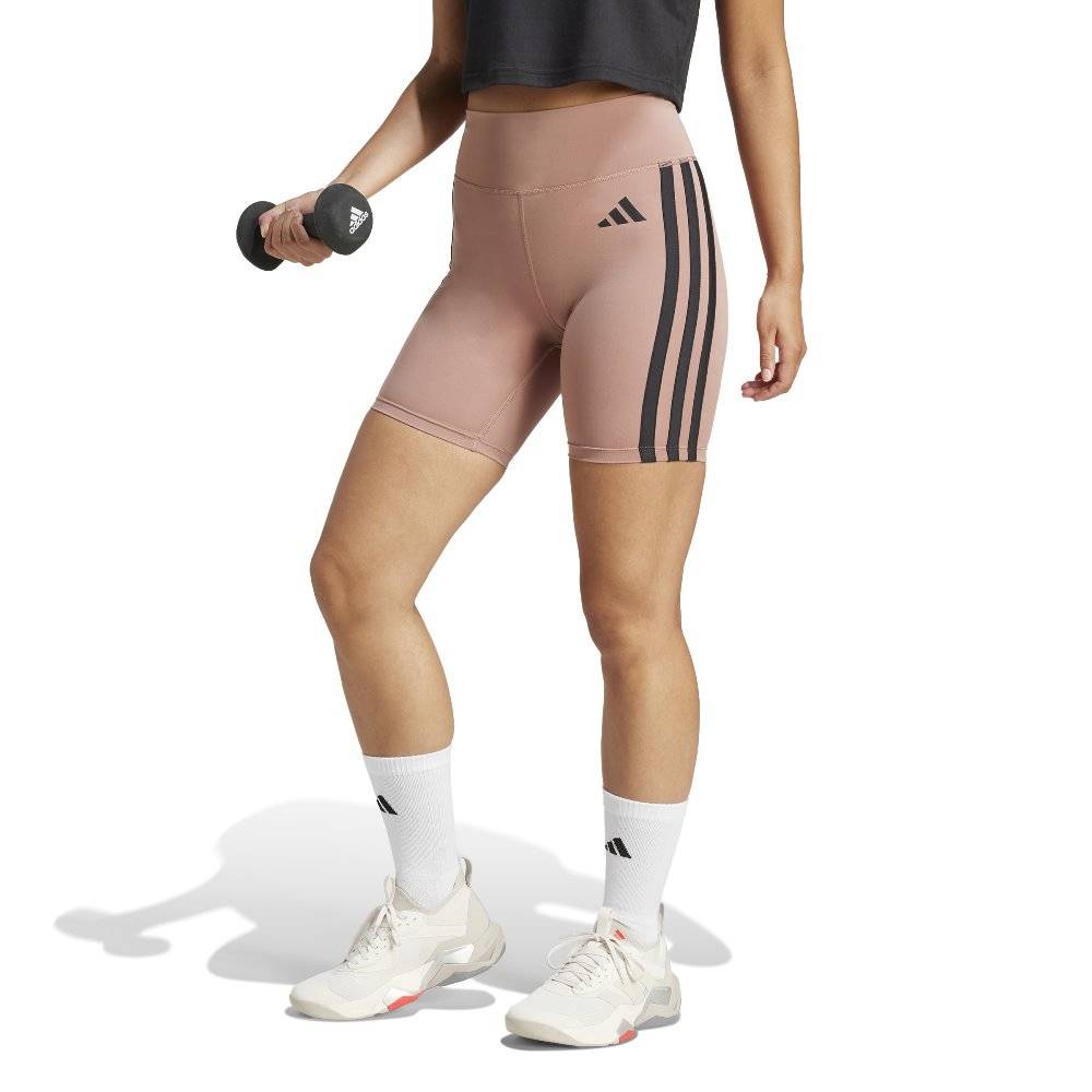 ADIDAS OPTIME ESSENTIALS WORKOUT 3-STRIPES SHORT LEGGINGS