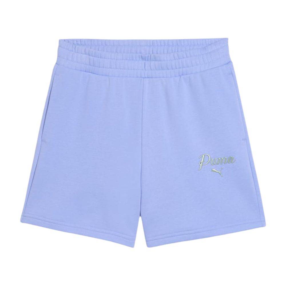 PUMA ESS SCRIPT HIGH-WAIST SHORTS 5