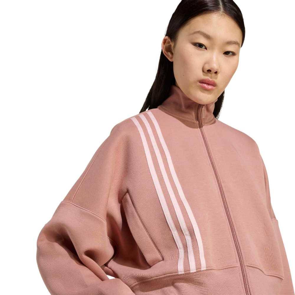 ADIDAS ORIGINALS OFF PLACED 3 STRIPES ZIP UP