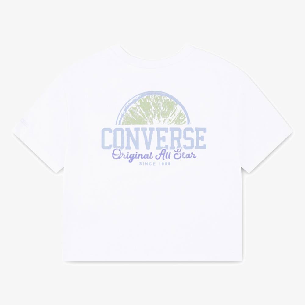 CONVERSE GIRLS FRONT BACK FRUIT BOXY TEE