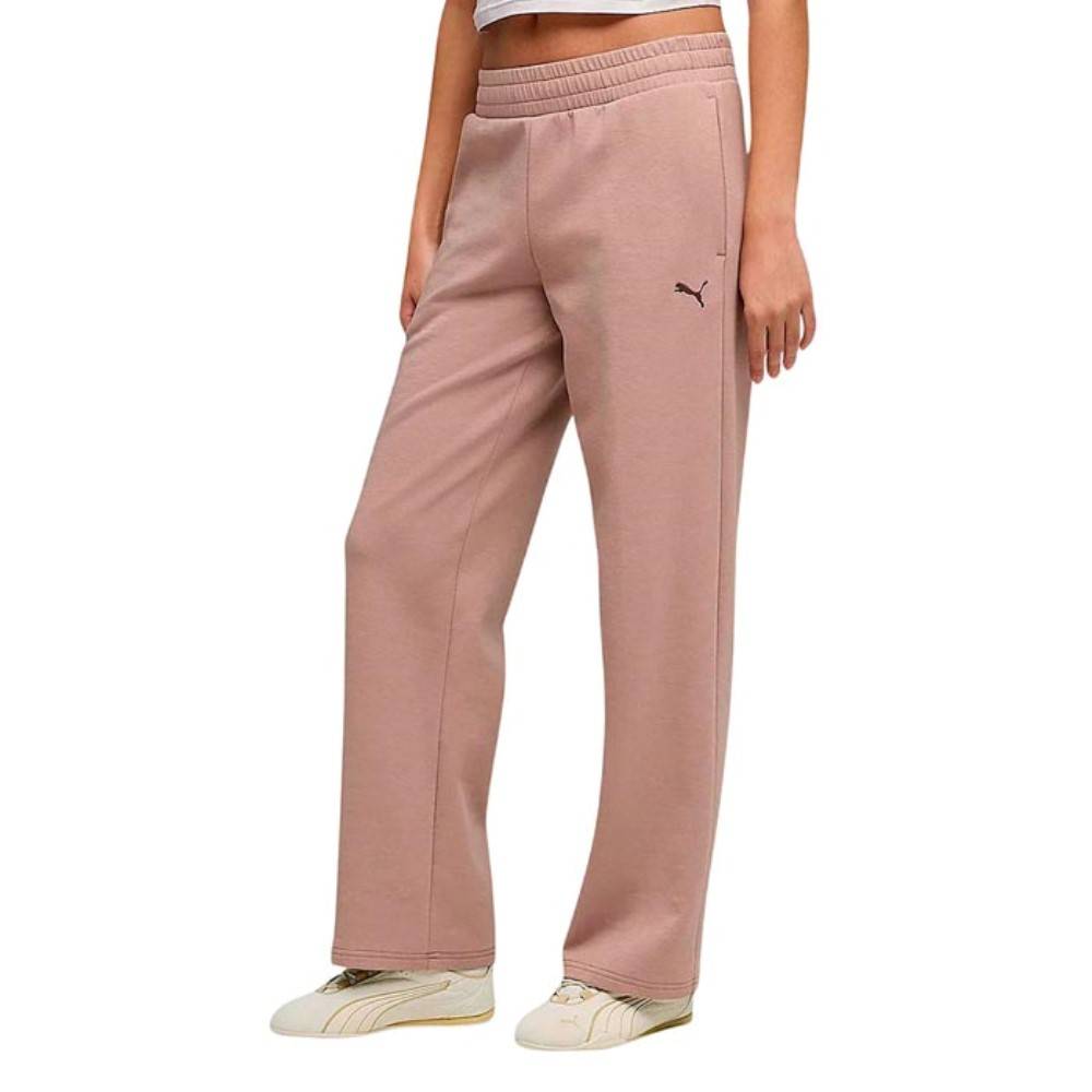 PUMA ESS ELEVATED HIGH-WAIST STRAIGHT LEG PANT