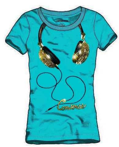 CONVERSE GIRLS HEADPHONES TEE