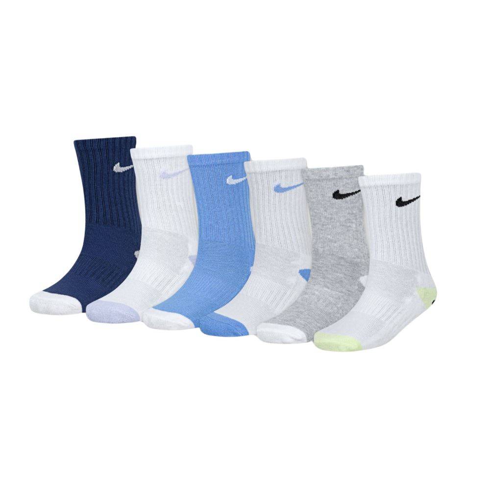 NIKE SMILEY CREW SOCKS (6 PAIRS)