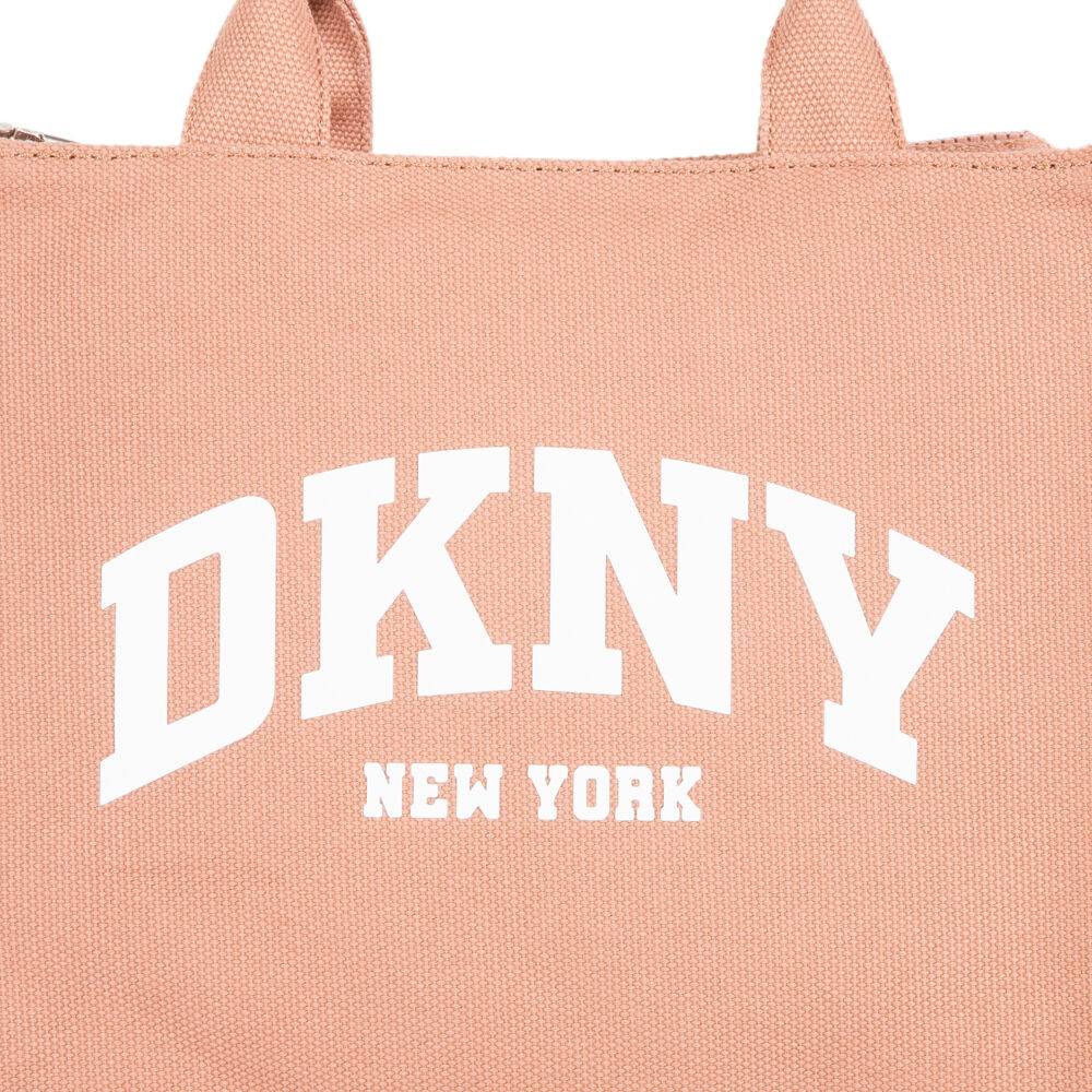 DKNY HADLEE MEDIUM CANVAS LOGO TOTE