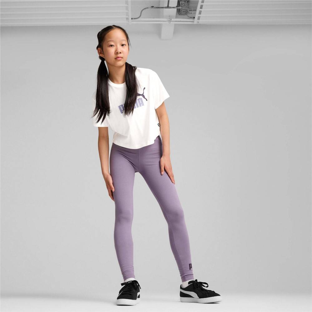 PUMA GIRLS LOGO CROPPED TEE