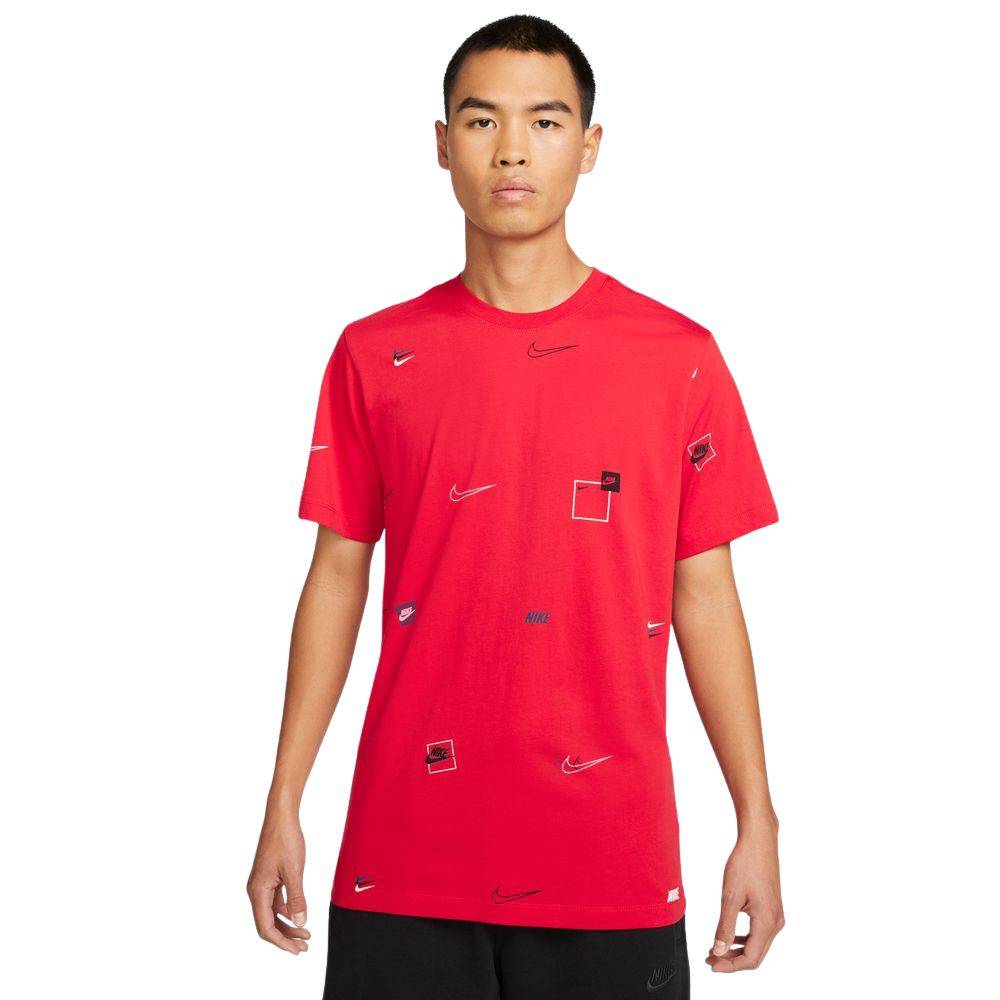 NIKE NSW ALL-OVER-PRINT LOGO TEE