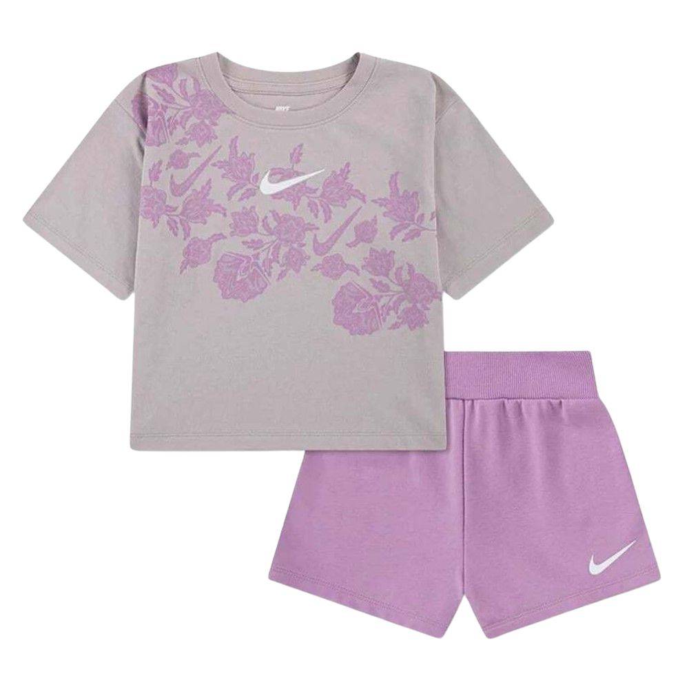NIKE LITTLE GIRLS LACE IT UP FT SHORT SET