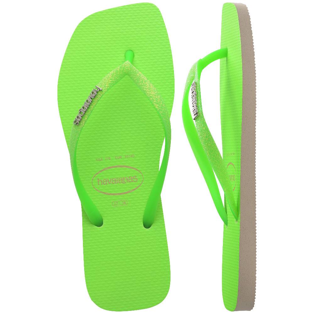 HAVAIANAS SLIM SQUARE GLITTER NEON