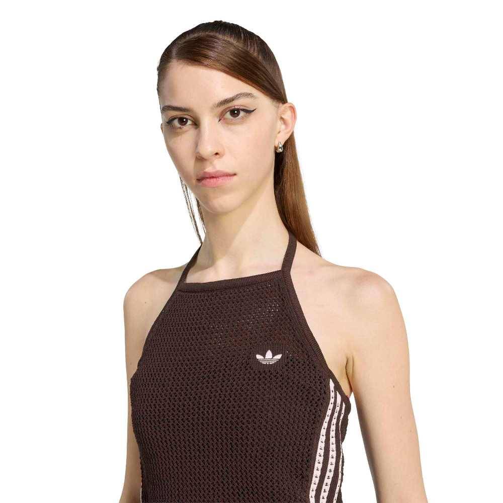 ADIDAS ORIGINALS KNITTED CROCHET TOP