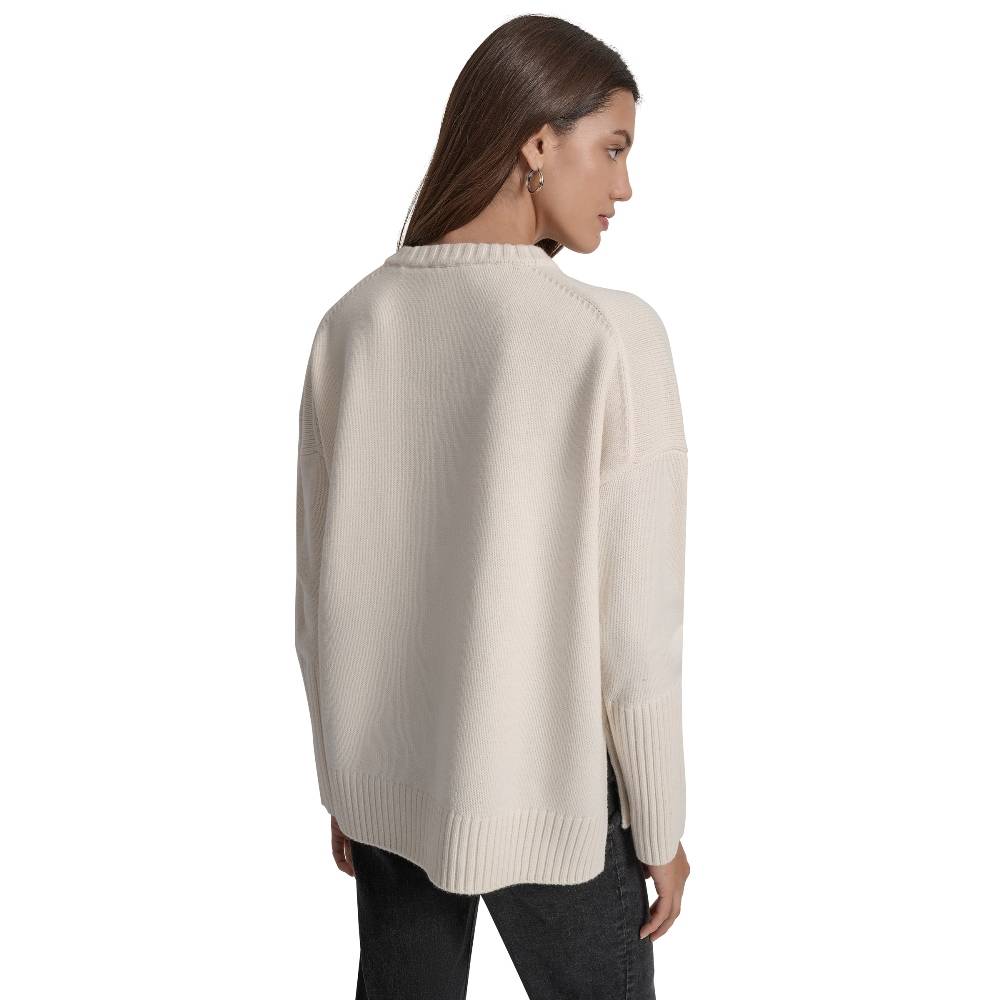 DKNY NEW YORK KNITTED CREW TOP