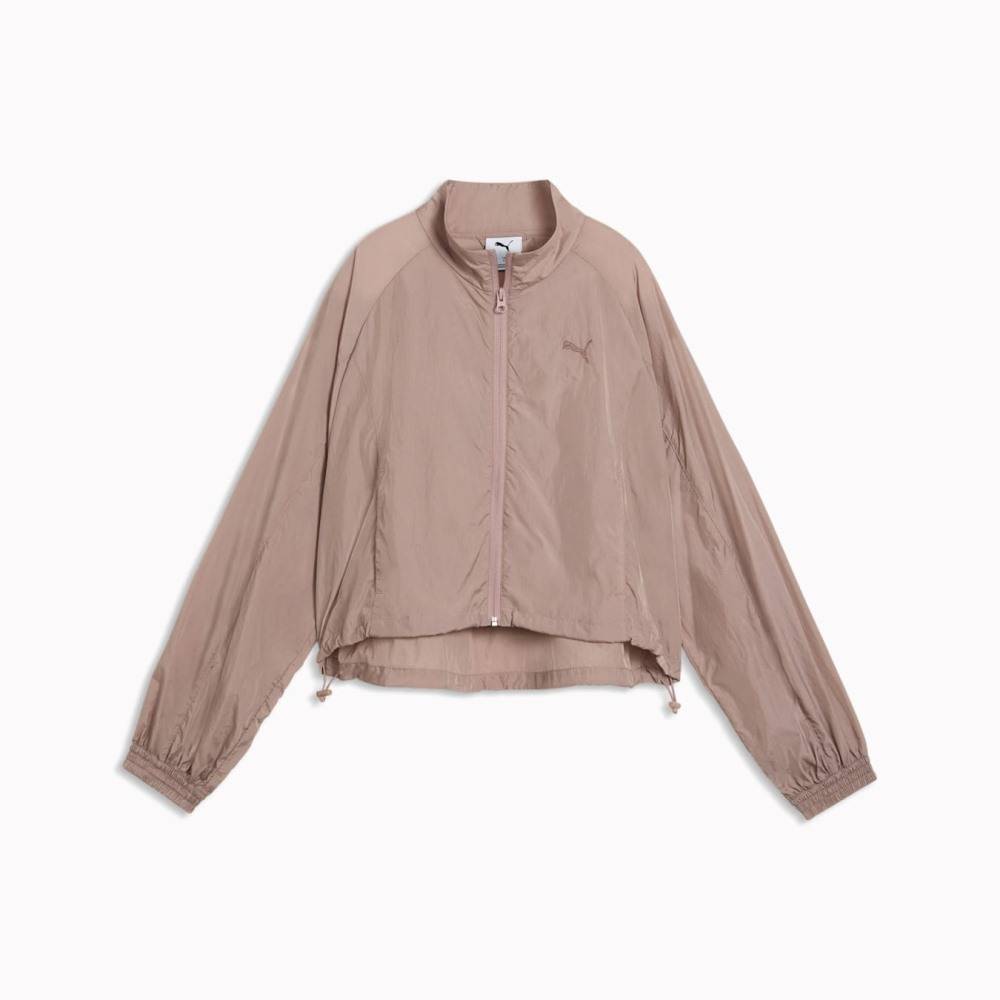 PUMA HER RELAXED FULL-ZIP WOVEN JACKET