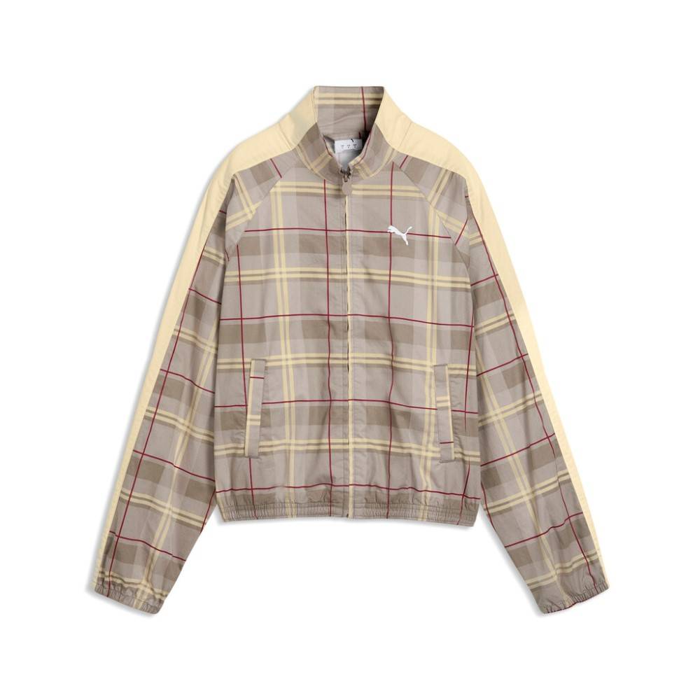 PUMA T7 RELAXED TARTAN WOVEN JACKET