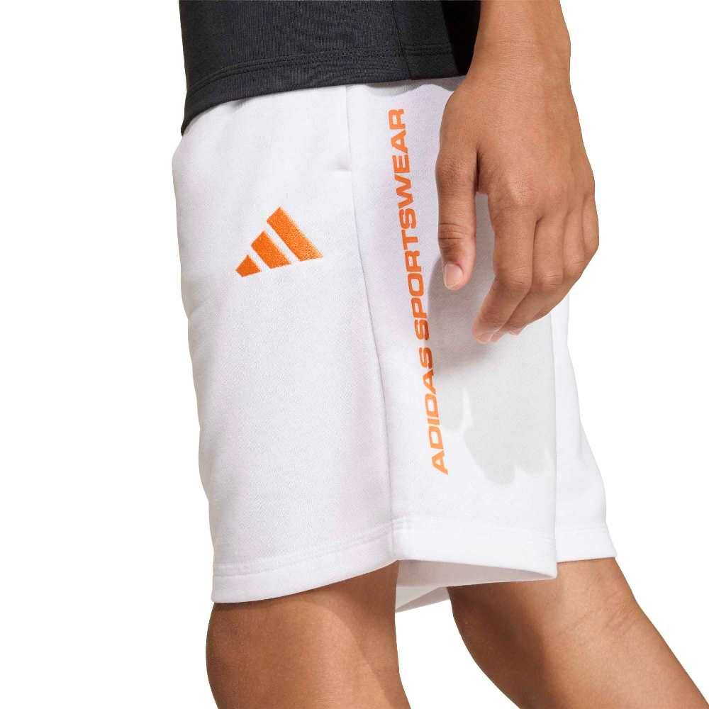 ADIDAS BOYS FRENCH TERRY SLOGAN SHORTS