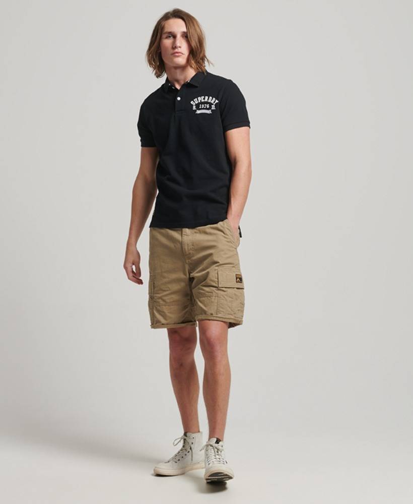 SUPERDRY SUPERSTATE APPLIQUE CLASSIC FIT POLO SHIRT