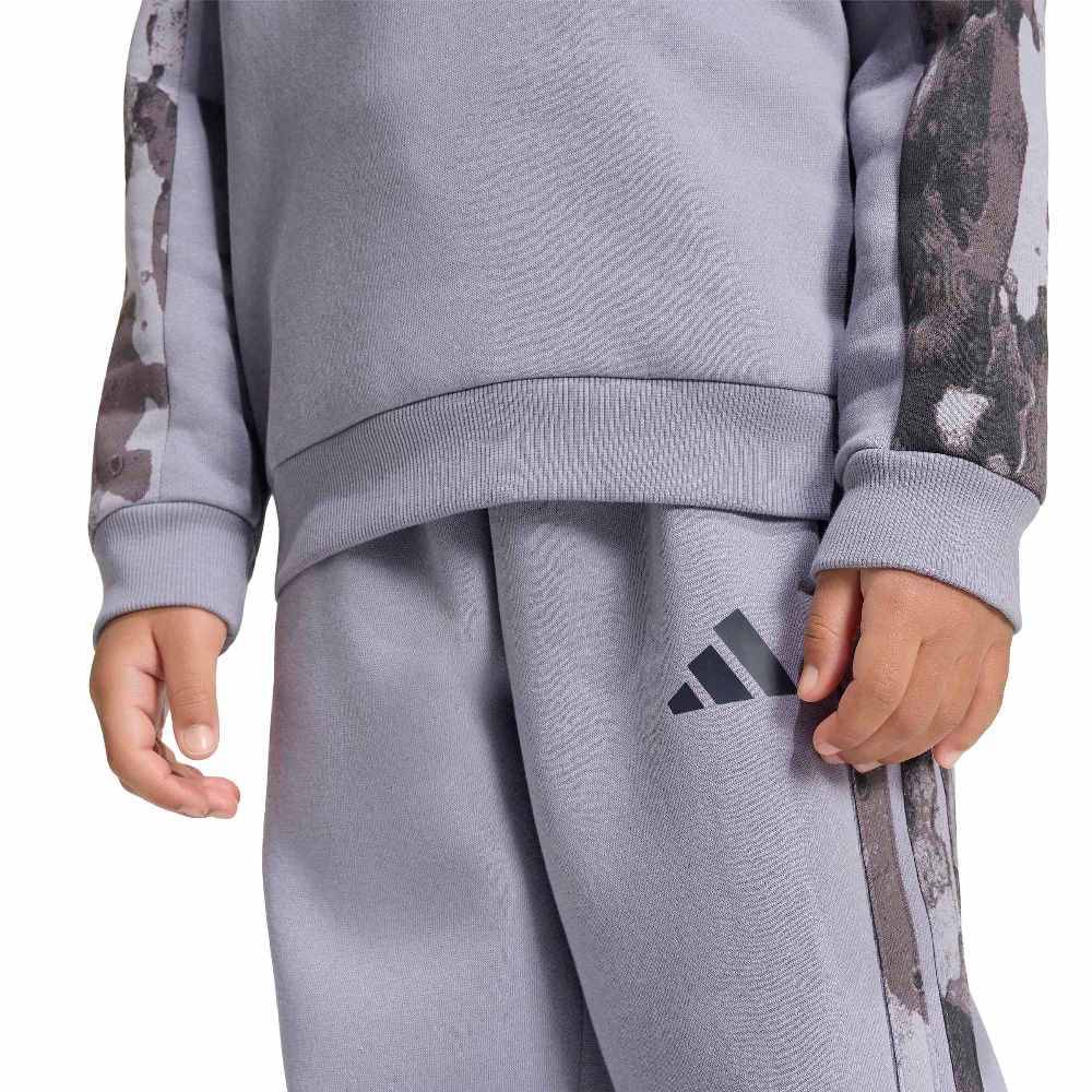 ADIDAS LITTLE KIDS SEASONAL ESSENTIALS HOODED FLEECE JOGGER SET