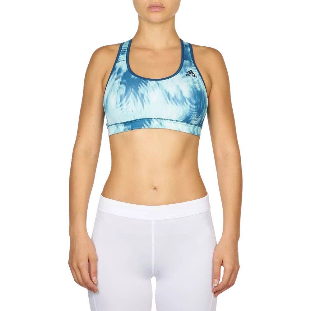 ADIDAS RACER-BACK PRINTED BRA WMNS