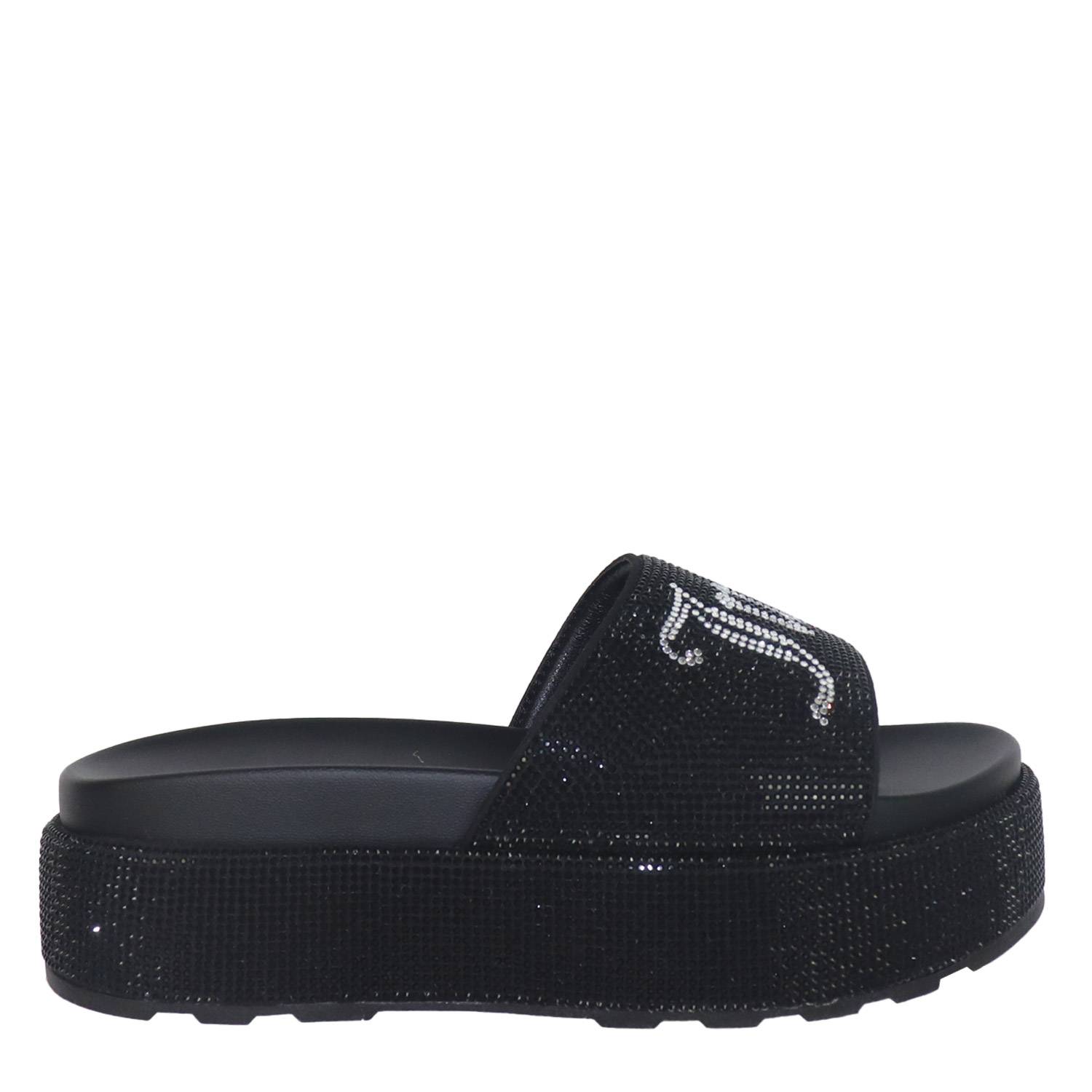 JUICY COUTURE DORA DIAMANTE STACKED SANDAL