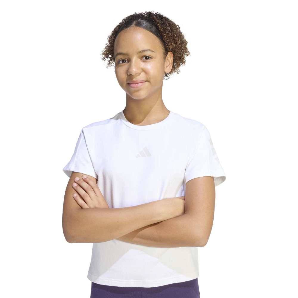 ADIDAS GIRLS FUTURE ICONS 3 STRIPES T-SHIRT