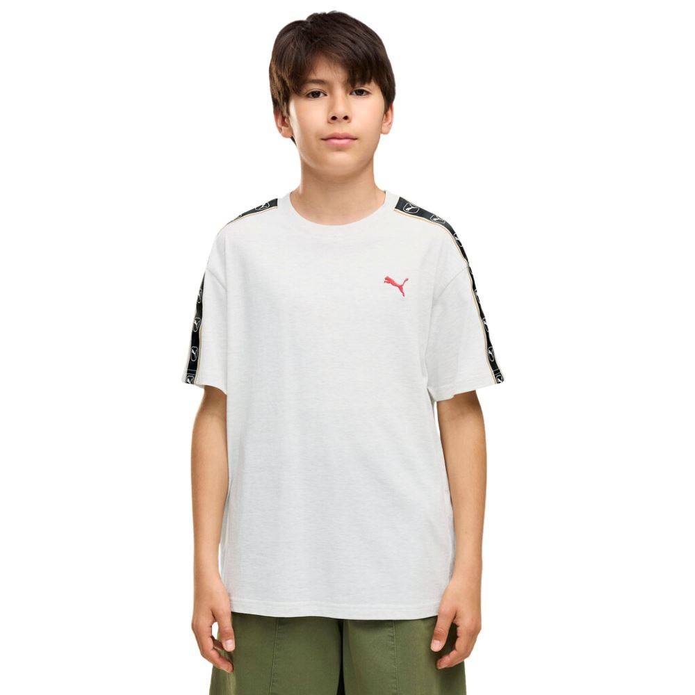 PUMA ESS ELEVATED TAPE RELAXED TEE B
