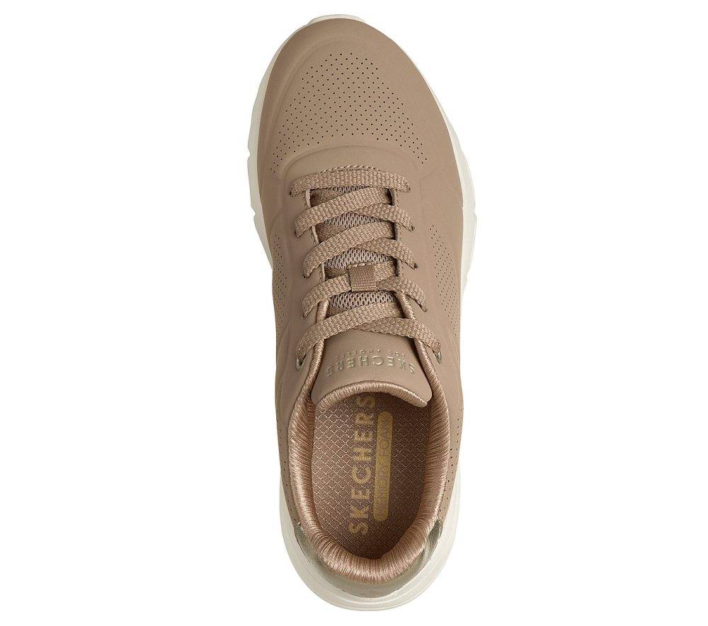 SKECHERS UNO FLEX: METALLIC HEEL WOMENS SHOES