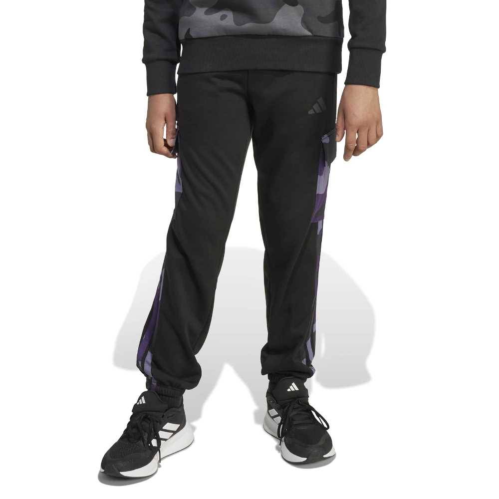 ADIDAS YOUTH SEASONAL ESSENTIALS CAMO FRENCH TERRY CARGO PANT