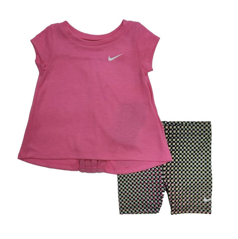 NIKE INFANT PIXEL POP BIKE SHORT SET