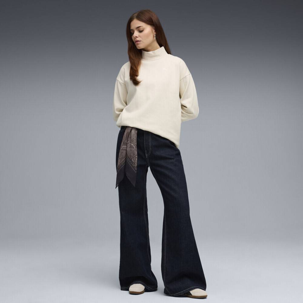 PUMA HER RELAXED CREW FL