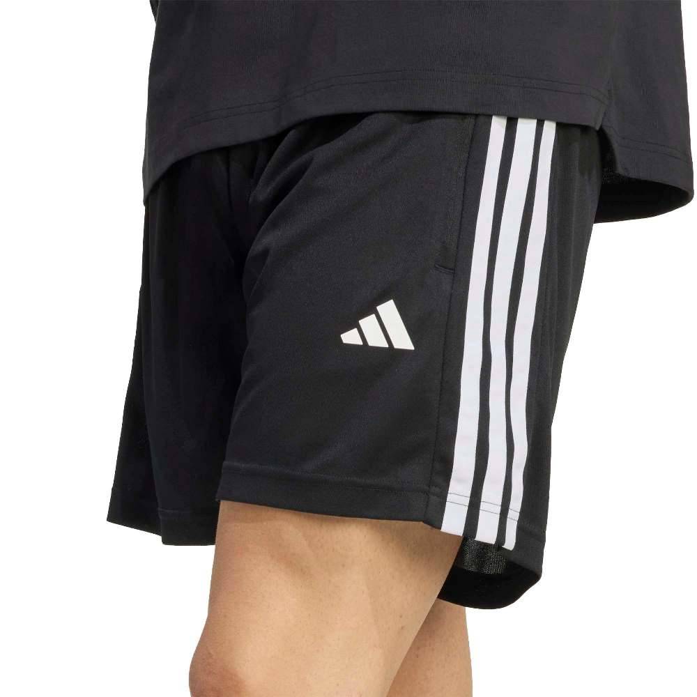 ADIDAS M WORKOUT ESSENTIALS BASE 3-STRIPES PIQUE 7 INCH SHORTS