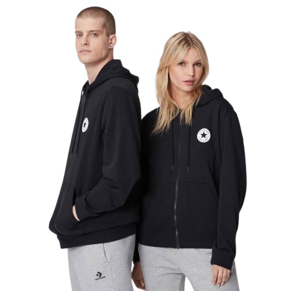 CONVERSE CHUCK PATCH LEFT PRINT FULL-ZIP HOODIE