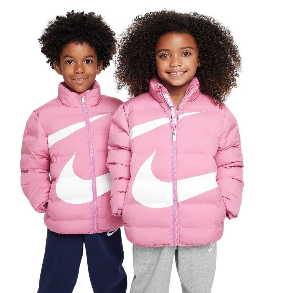 NIKE LITTLE KIDS WRAP SWOOSH DEBOSSED QUILT JACKET