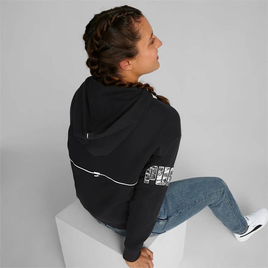 PUMA POWER SAFARI WOMENS FLEECE HOODIE
