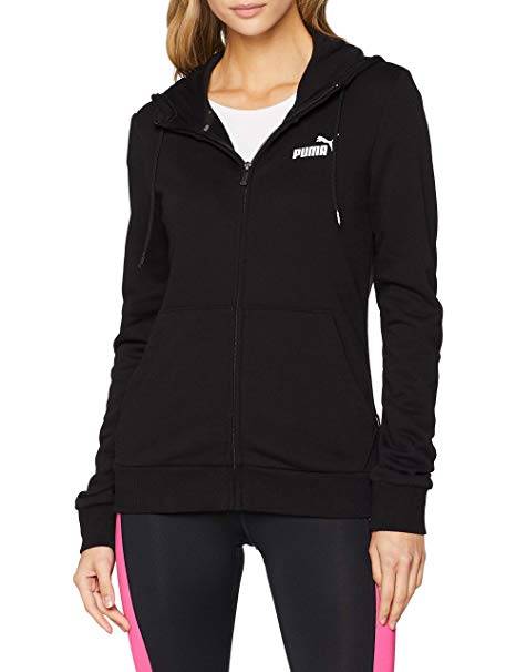 PUMA ESSENTIALS HOODED FLEECE JACKET WOMENS
