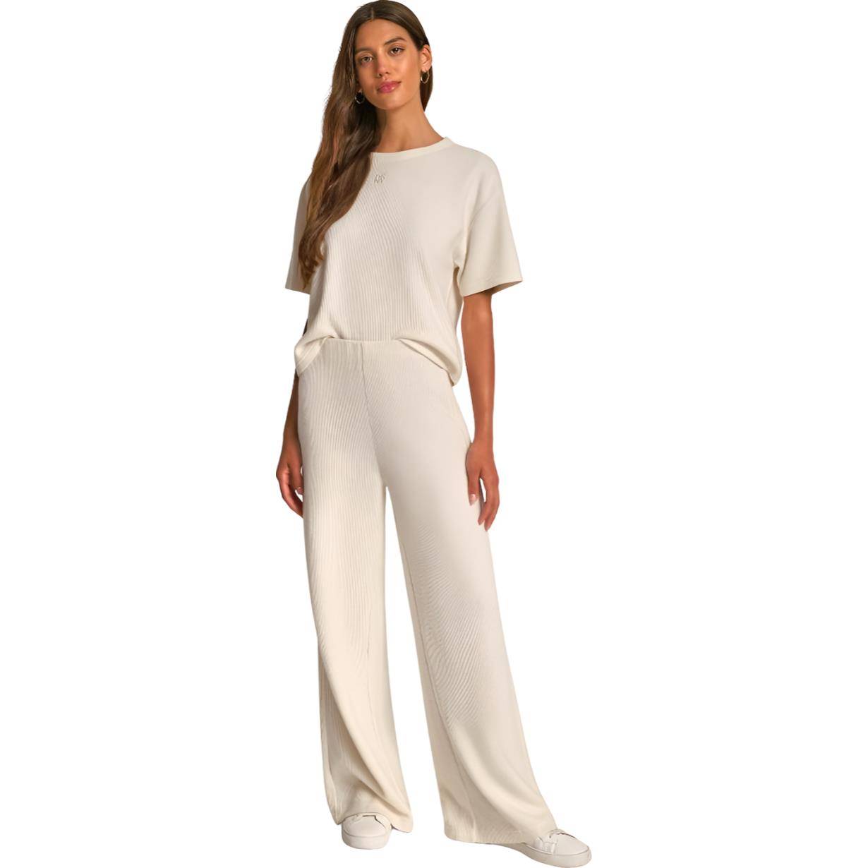 DKNY HIGH RISE WIDE LEG PANT
