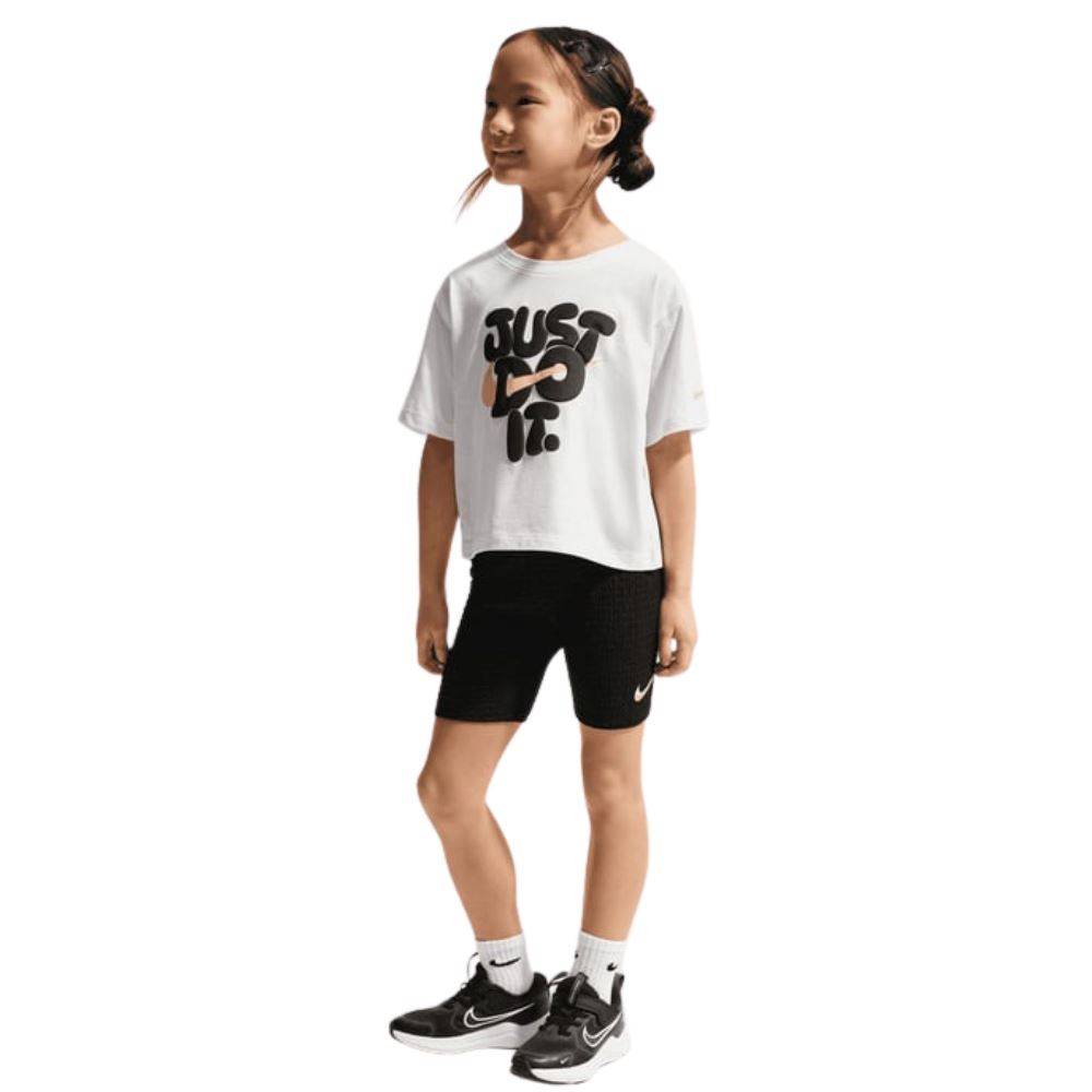NIKE LITTLE GIRLS BOLD PLAY BIKE SHORT SET