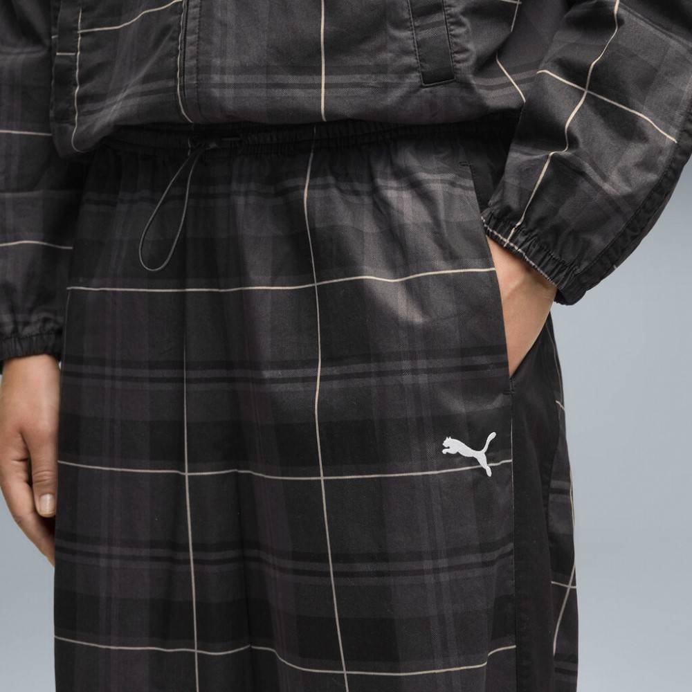 PUMA T7 RELAXED TARTAN WOVEN PANTS OP
