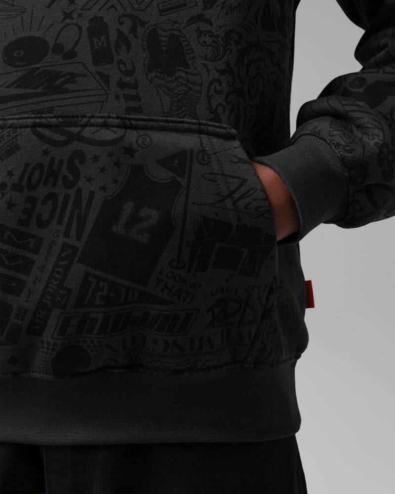NIKE JORDAN BOYS MJ BROOKLYN LSR PO HOODIE
