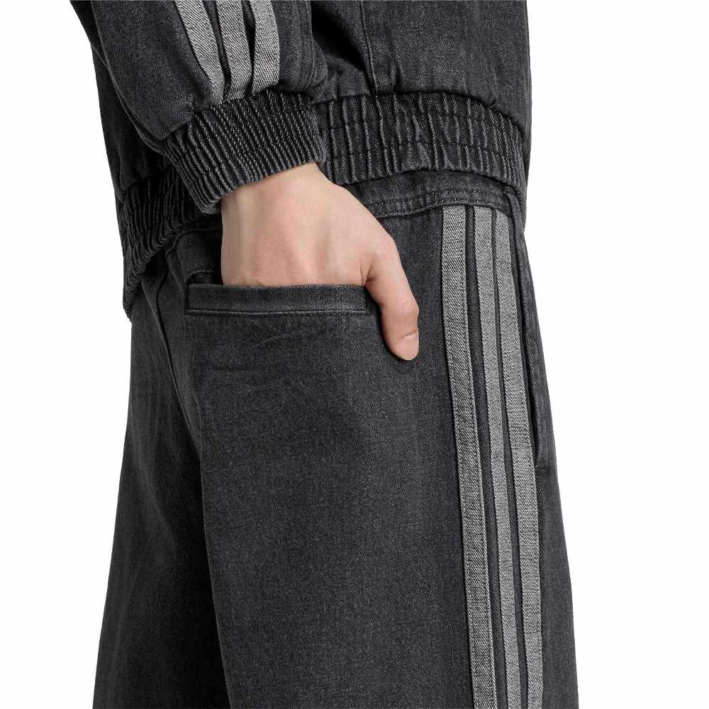 ADIDAS M STADIUM REGULAR FIT DENIM FULL LENGTH OPEN HEM TRACK PANTS