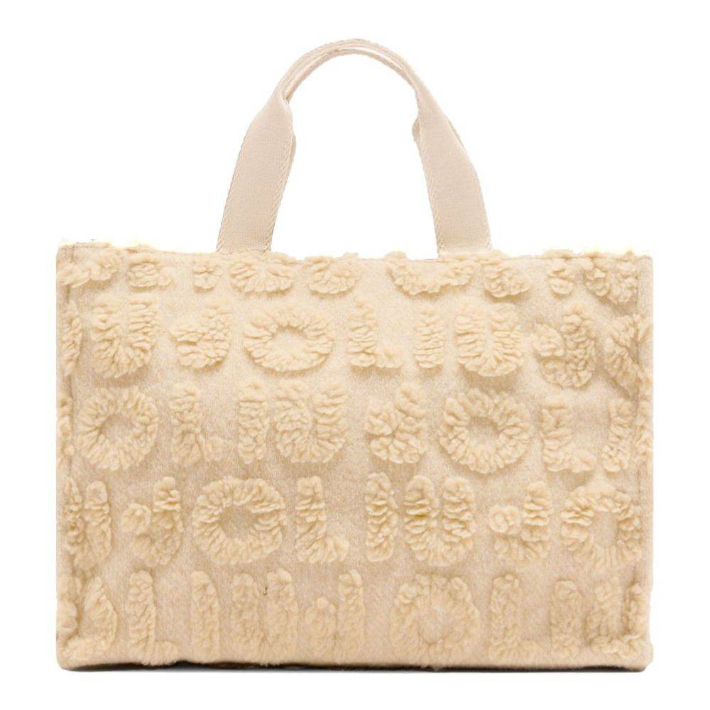 LIU JO LARGE WOOL-BLEND SHOPPING BAG