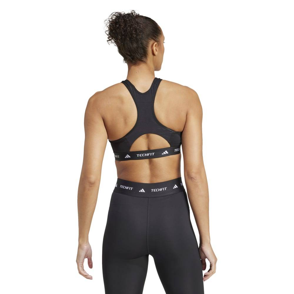 ADIDAS TECHFIT MEDIUM SUPPORT HIGH NECK WORKOUT BRA