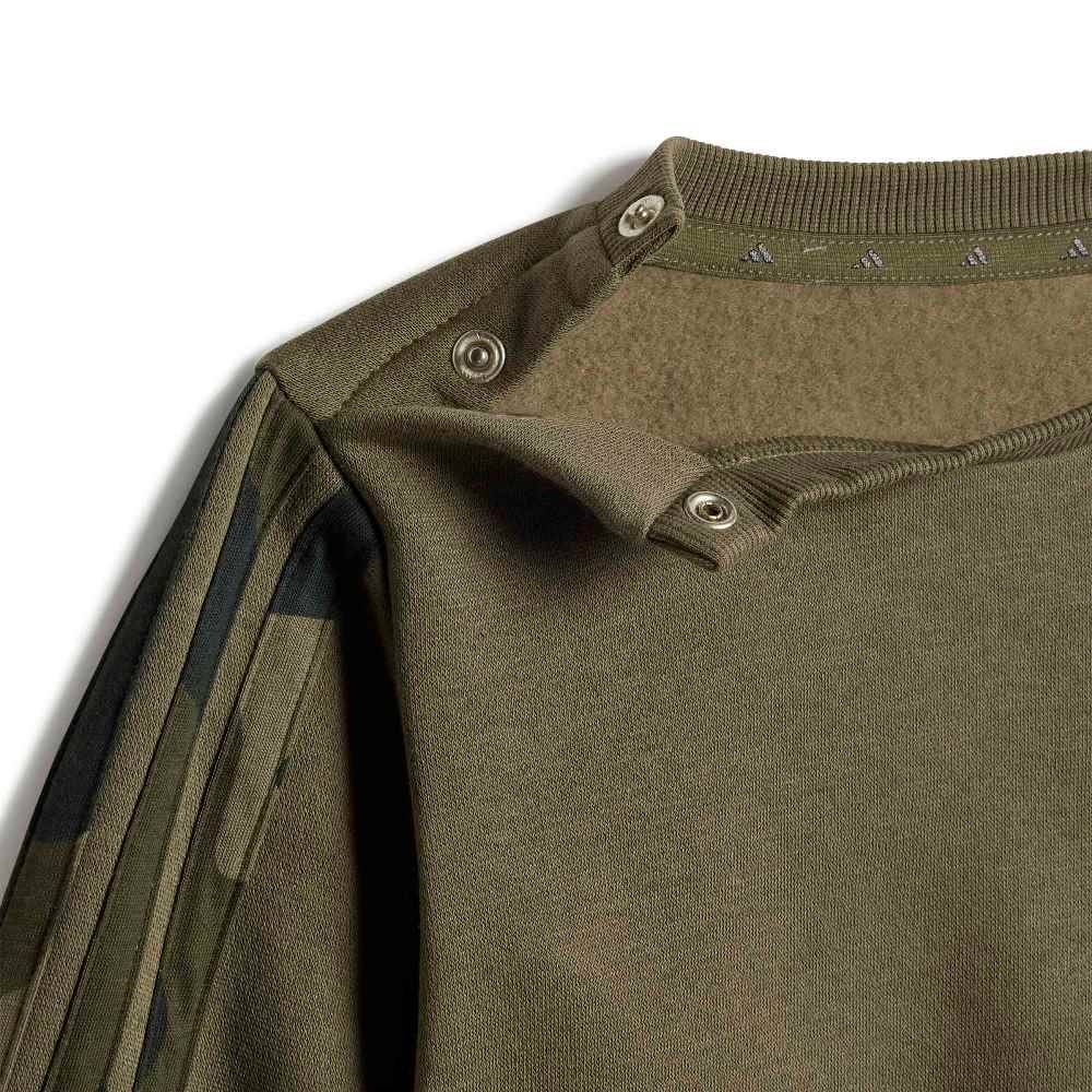 ADIDAS INFANT SEASONAL ESSENTIALS CAMO FLEECE JOGGER SET IN FRENCH TERRY