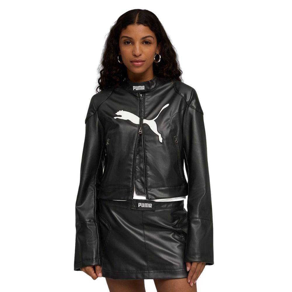 PUMA FUTURE.PUMA.ARCHIVE PLEATHER RACER JACKET